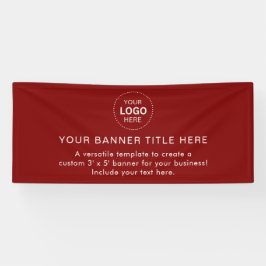 Business Logo Modern Professional 6'-banner Spandoek