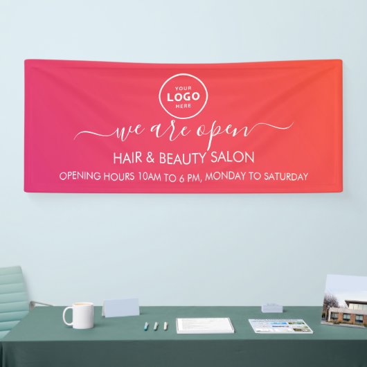 Business Logo Modern Professional 6'-banner Spandoek (Beurs)
