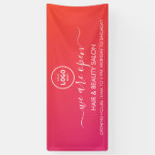 Business Logo Modern Professional 6'-banner Spandoek (Verticaal)