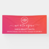 Business Logo Modern Professional 6'-banner Spandoek (Horizontaal)