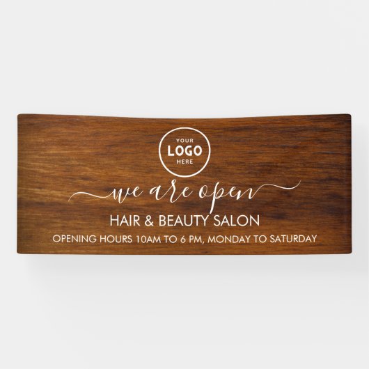 Business Logo Modern Professional 6'-banner Spandoek (Horizontaal)