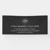 Business Logo Modern Professional 6'-banner Spandoek (Horizontaal)