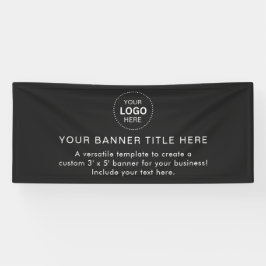 Business Logo Modern Professional 6'-banner Spandoek