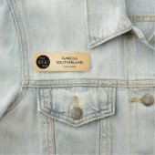 Business Logo Modern Professional Employee Gold Naamplaatje (In situ)