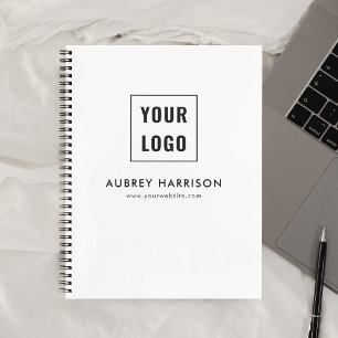Business Logo Modern Professional White Notitieboek