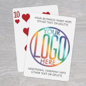 Business Logo Modern Promotionele Zwart-wit Pokerkaarten