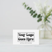 Business Logo Modern QR Code Professioneel Visitekaartje (Staand voorkant)