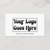 Business Logo Modern QR Code Professioneel Visitekaartje (Voorkant)