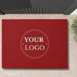 Business Logo Modern Red Promotional Deurmat