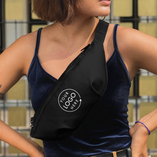 Business Logo Modern Stijlvol Trendy Zwart Heuptasje