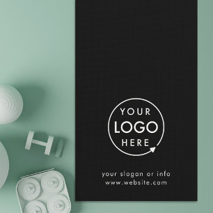 Business Logo Modern Stijlvol Trendy Zwart Yogamat