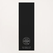 Business Logo Modern Stijlvol Trendy Zwart Yogamat (Voorkant)