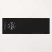 Business Logo Modern Stijlvol Trendy Zwart Yogamat (Voorkant (horizontaal))