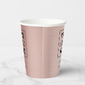 Business Logo Moderne Professional Roos Gold Papieren Bekers (Rechts)