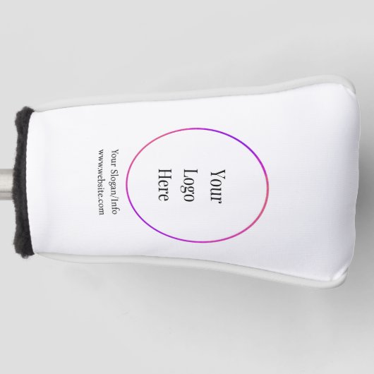 Business Logo Moderne  Sjablonen Golfheadcover (Voorkant)