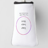 Business Logo Moderne  Sjablonen Golfheadcover (Draai 90)