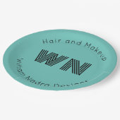 Business Logo Monogram Papieren Bord – Aangepaste  (Gekanteld)