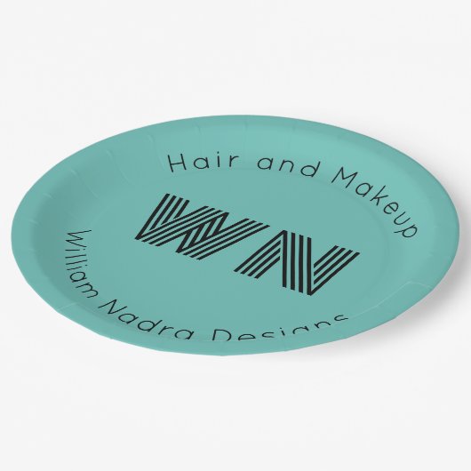 Business Logo Monogram Papieren Bord – Aangepaste  (Gekanteld)