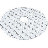 Business Logo Naadloze Patroon op Wit Kerstboom Rok (Gekanteld)