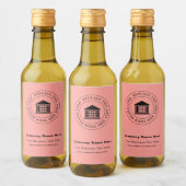 Business Logo Naam Aangepaste Mini Wijnfles Label Wijn Etiket (Flessen)