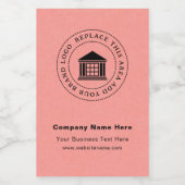 Business Logo Naam Aangepaste Mini Wijnfles Label Wijn Etiket (Enkel label)