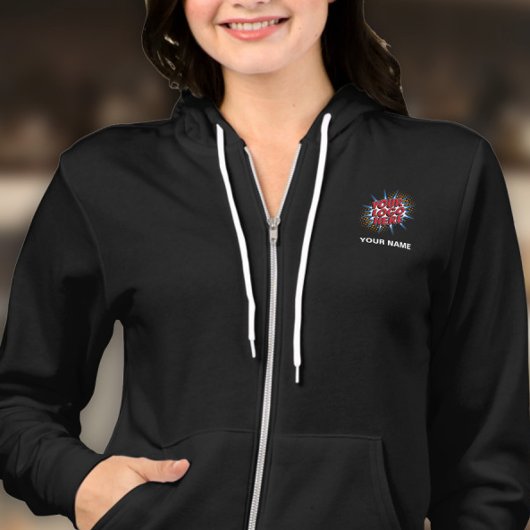 Business Logo & Naam Upload Sjabloon - Personeel Hoodie
