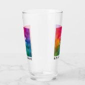 Business Logo Name Tekst Aangepaste Sjabloon Glas (Rechts)