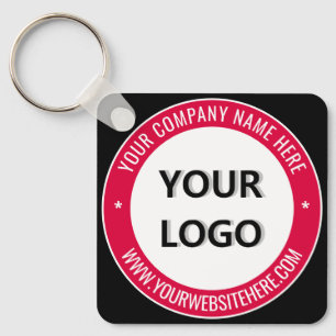 Business Logo Name Website Promotion Sleutelhanger