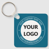 Business Logo Name Website Promotion Sleutelhanger (Voorkant)
