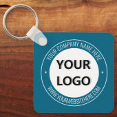 Business Logo Name Website Promotion Sleutelhanger (Voorkant)