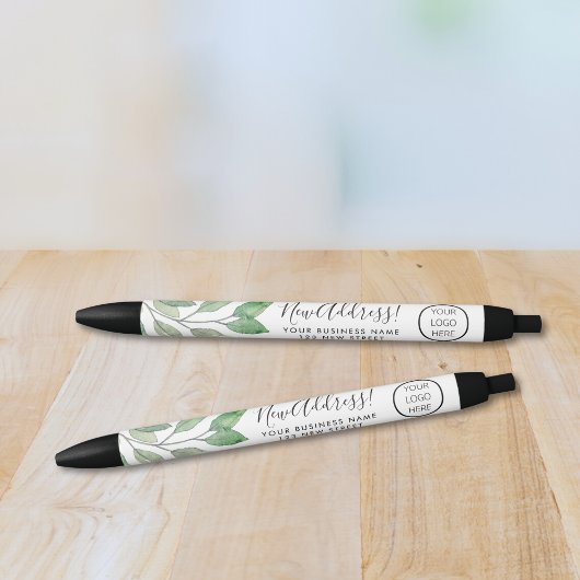 Business Logo Nieuw adres Zwarte Inkt Pen