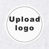 Business Logo on Circle Shape Iron on Label (Design 1)