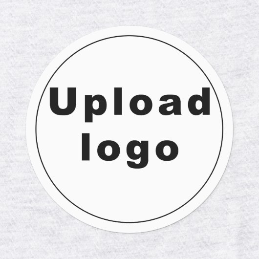 Business Logo on Circle Shape Iron on Label (Design 1)
