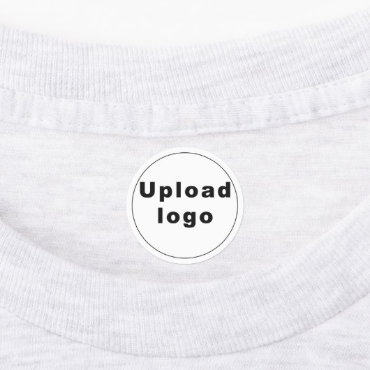 Business Logo on Circle Shape Iron on Label (Aangebracht)