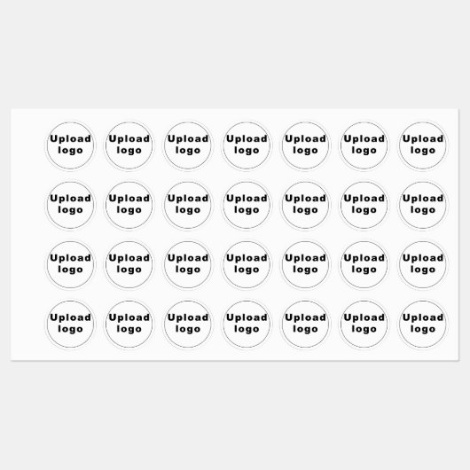 Business Logo on Circle Shape Iron on Label (Vel)