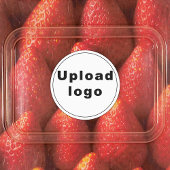 Business Logo on Round Adhesive Label