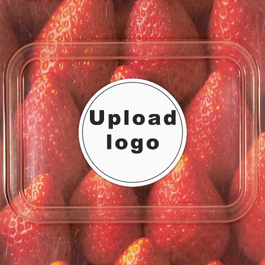 Business Logo on Round Adhesive Label