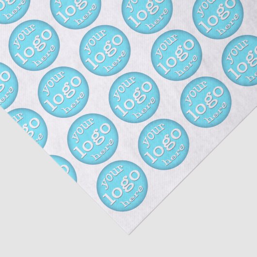 Business Logo Pattern Kantoor Event Tissuepapier (Detail)