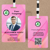 Business Logo Personeel Medewerker QR Code Badge