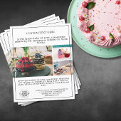 Business Logo Photo Collage Grid White Promo Flyer