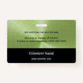 Business Logo Photo Green Black Badge (Achterkant)