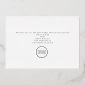 Business Logo Prettige feestdagen kerstbomen Gold (Achterkant)