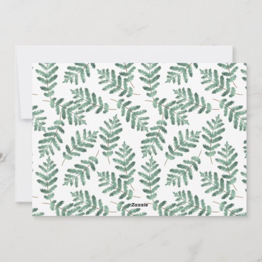 Business Logo Prettige feestdagen Kerstmis Feestdagenkaart (Achterkant)