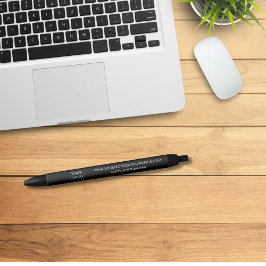 Business Logo Professional Branded Zwart Zwarte Inkt Pen