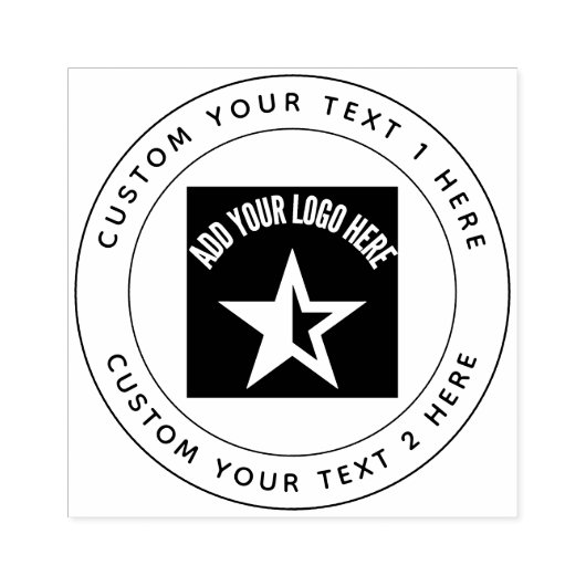 Business Logo Professional Custom Rubber Stempel (Afrduk)