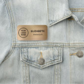 Business Logo Professional Gold Naamplaatje (In situ)