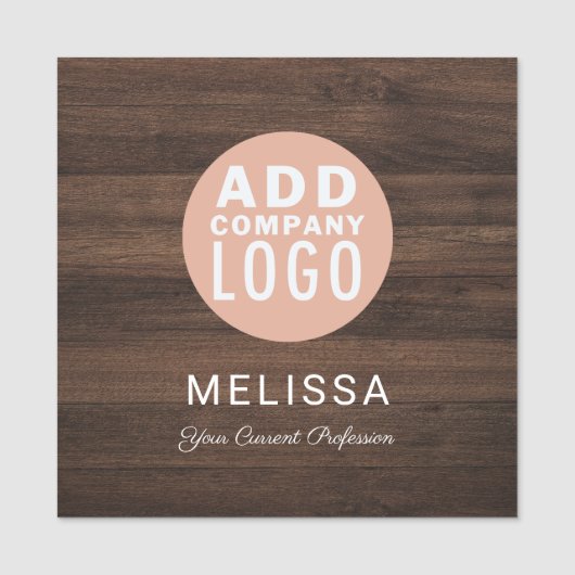 Business Logo Professional Magnetic Staff Custom Naamplaatje (Voorkant)