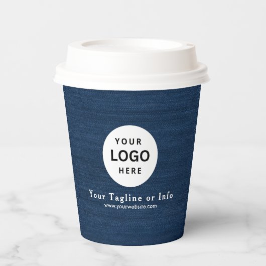 Business Logo Professional Paper Cup Papieren Bekers (Voorkant)