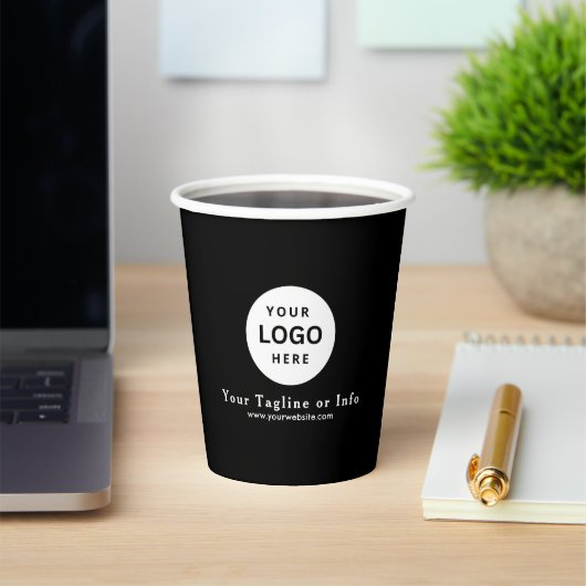Business Logo Professional Paper Cup Papieren Bekers (Insitu)