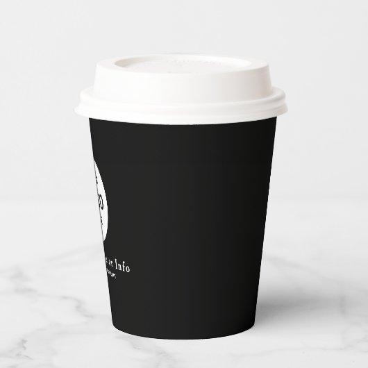 Business Logo Professional Paper Cup Papieren Bekers (Links)